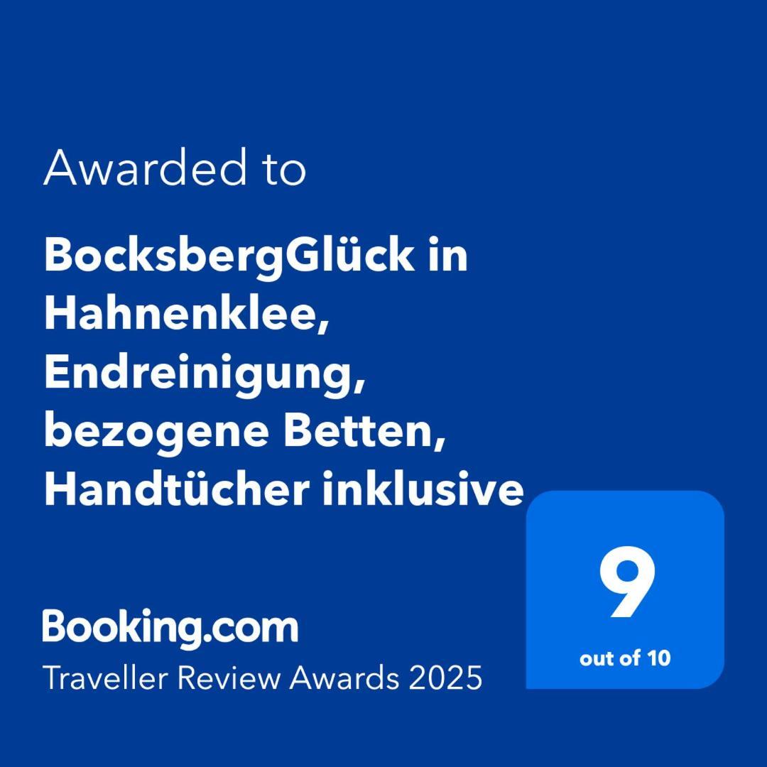 Bocksbergglueck In Hahnenklee, Endreinigung, Bezogene Betten, Handtuecher Inklusive Goslar Buitenkant foto